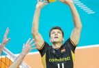 Der Kapitän der deutschen Volleyballer: Lukas Kampa. Foto: Andreas Gora/dpa