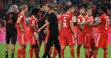 Der Bayern München spielte gegen Mönchengladbach nur Unentschieden. Foto: Sven Hoppe/dpa