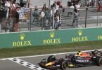 Max Verstappen überquerte als Sieger die Ziellinie. Foto: Olivier Matthys/AP/dpa