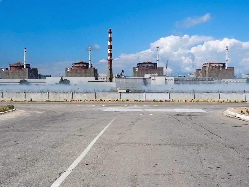 Das Kernkraftwerk Saporischschja steht im Südosten der Ukraine. Russische Truppen kontrollieren das Gebiet. Foto: Uncredited/Russian Defense Ministry Press Service/AP/dpa