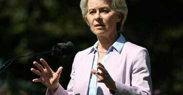 Die Präsidentin der Europäischen Kommission, Ursula von der Leyen. Foto: Angelika Warmuth/dpa