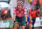 Der Kolumbianer Rigoberto Uran gewann die 17. Vuelta-Etappe. Foto: David Pintens/BELGA/dpa