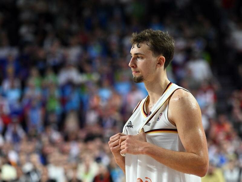 Verletzte sich um EM-Achtelfinale: Franz Wagner. Foto: Federico Gambarini/dpa