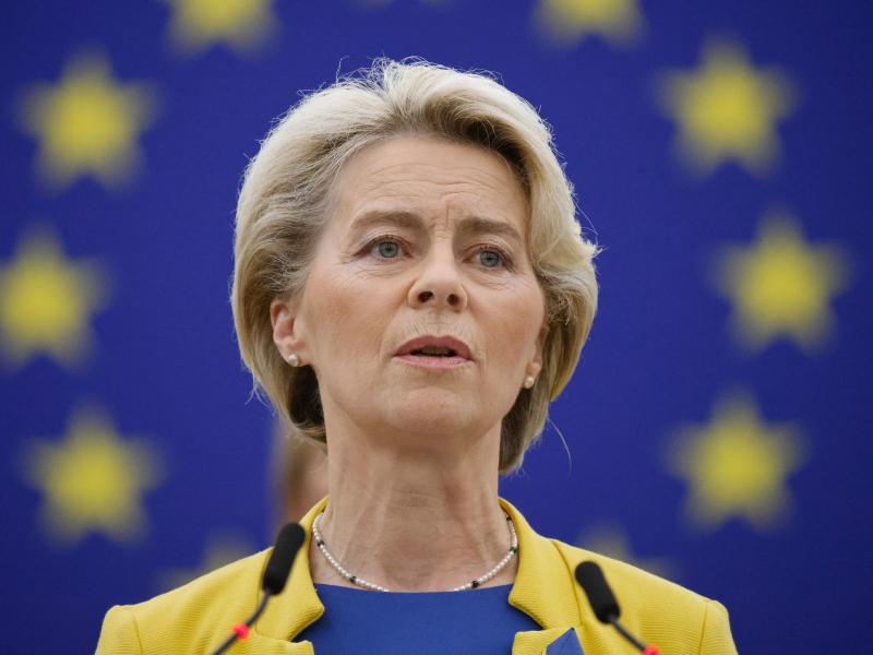 «Wir werden auf die Probe gestellt werden»: EU-Kommissions-Präsidentin Ursula von der Leyen. Foto: Philipp von Ditfurth/dpa