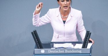 Die Linken-Politikerin Sahra Wagenknecht vergangene Woche im Bundestag. Foto: Michael Kappeler/dpa