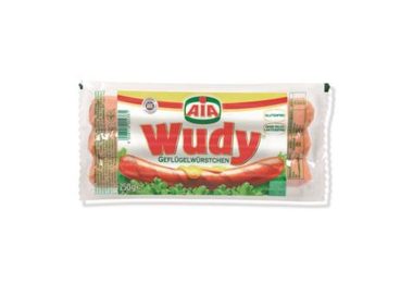 Lebensmittelwarnung: Geflügelwürstchen der Marke WUDY könnten mit Keimen belastet sein. Foto: lebensmittelwarnung.de/dpa-infocom